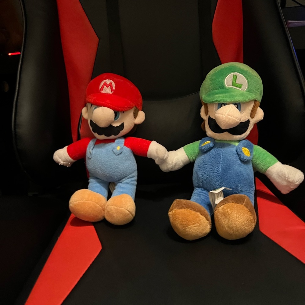 Mario and Luigi Plush Toys Set